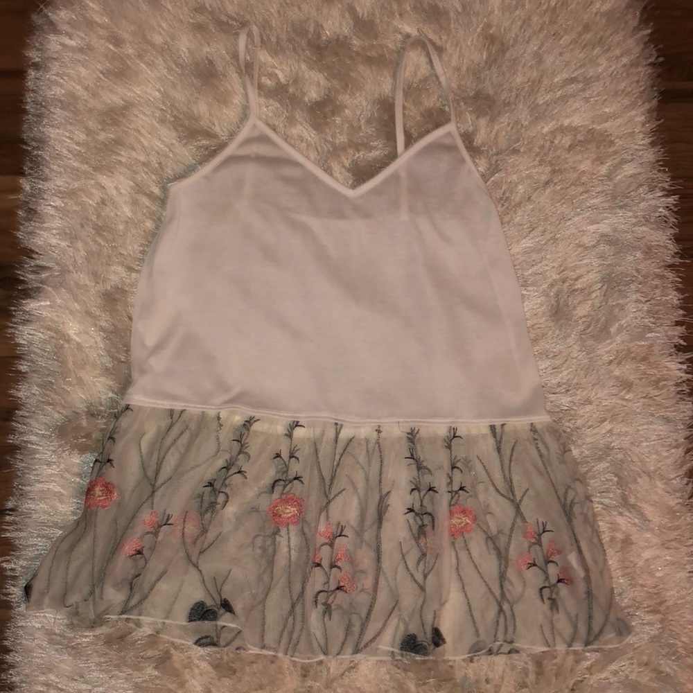 White tank top